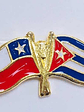 Pin Bandera Chile Y Cuba Entrelazadas - Miniatura 3