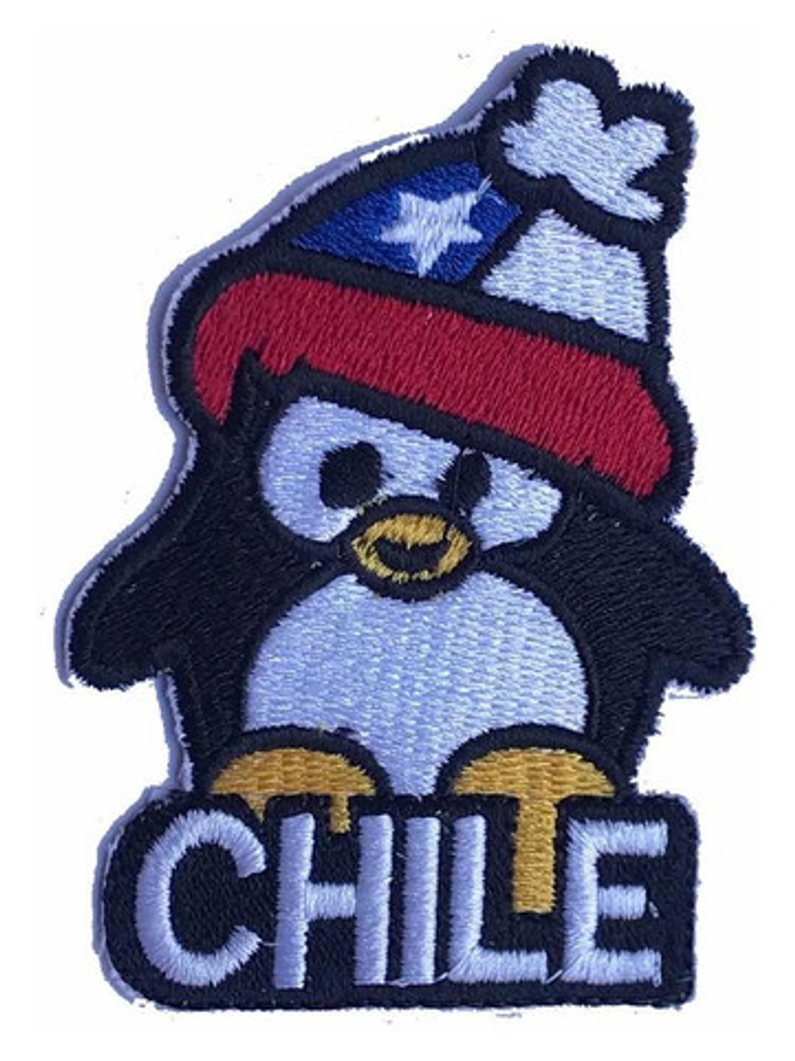 Parche Pingüino Con Gorro Bordado Mas Chileno Hecho En Chile 1