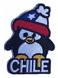 Parche Pingüino Con Gorro Bordado Mas Chileno Hecho En Chile - Miniatura 1