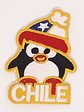 Parche Pingüino Con Gorro Bordado Mas Chileno Hecho En Chile - Miniatura 2