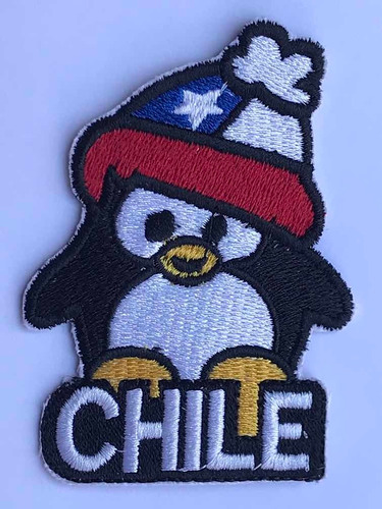 Parche Pingüino Con Gorro Bordado Mas Chileno Hecho En Chile 3