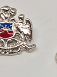 Pin Escudo Nacional De Chile Plateado Contorno  3d - Miniatura 7