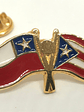 Pin Bandera Chile Y Puerto Rico Entrelazadas  - Miniatura 1