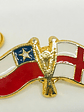 Pin Bandera Inglaterra Y Chile Entrelazadas  - Miniatura 1