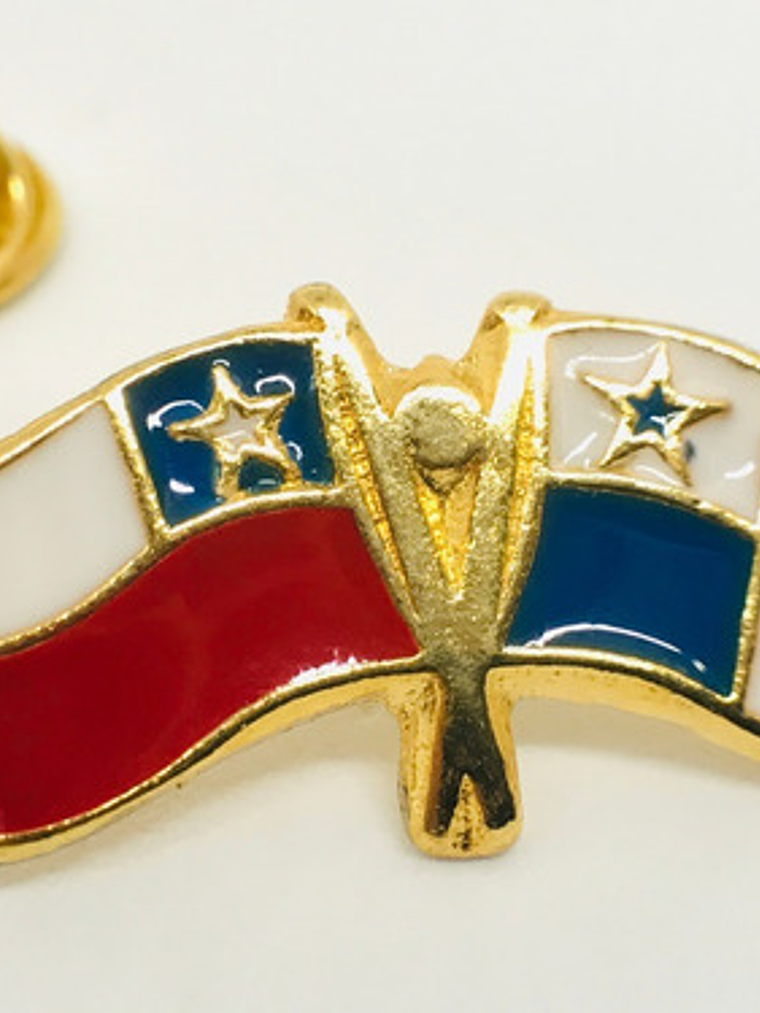 Pin Bandera Chile Y Panamá Entrelazadas  1