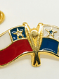 Pin Bandera Chile Y Panamá Entrelazadas  - Miniatura 1