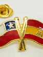 Pin Bandera Chile Y España Entrelazadas  - Miniatura 1