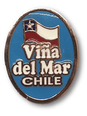 Magnético Viña Del Mar Chile Ovalado