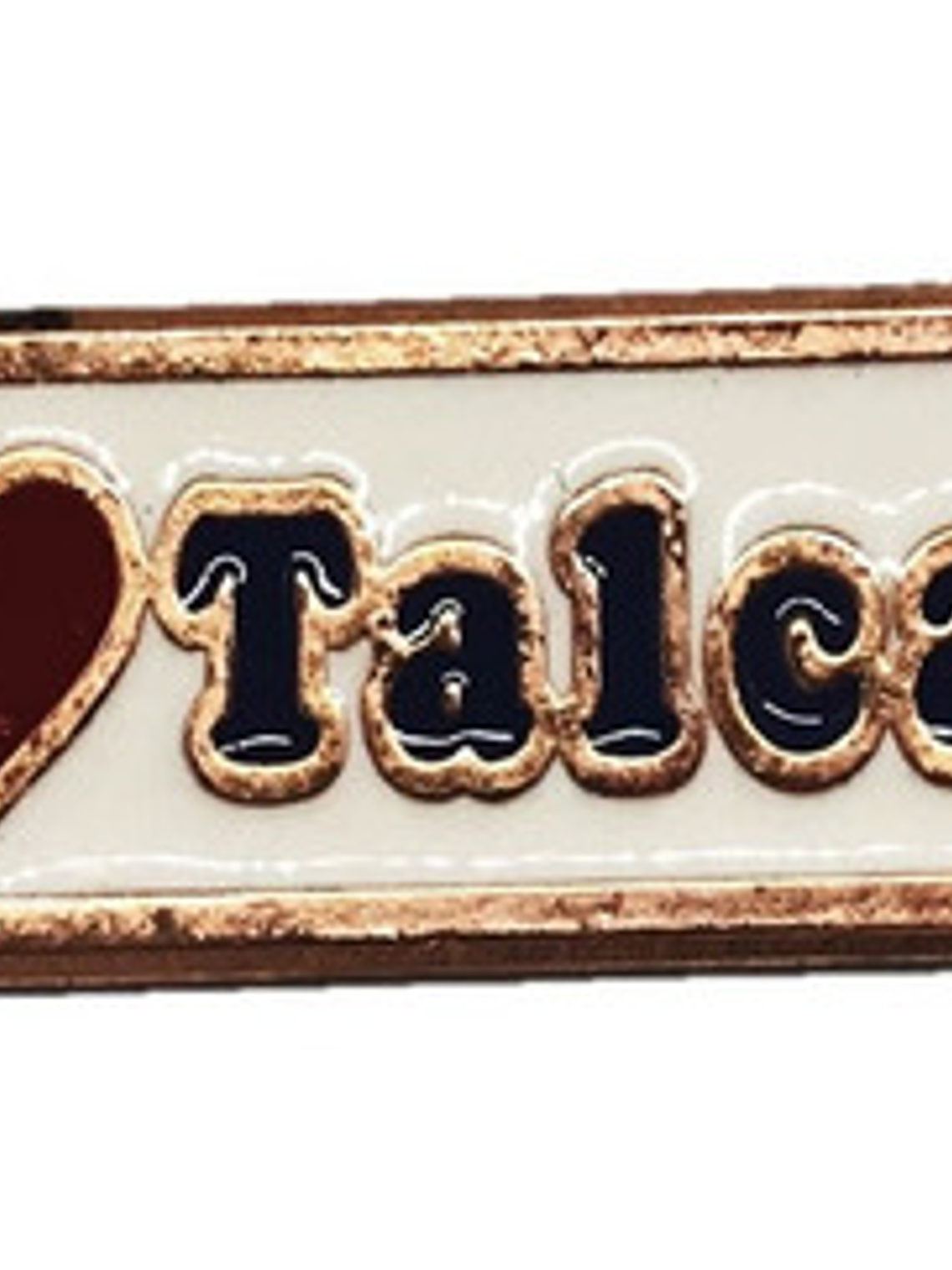 Magnético Yo Amo Talca Chile Cobrizado (6805) 1