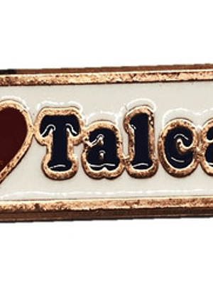 Magnético Yo Amo Talca Chile Cobrizado (6805)