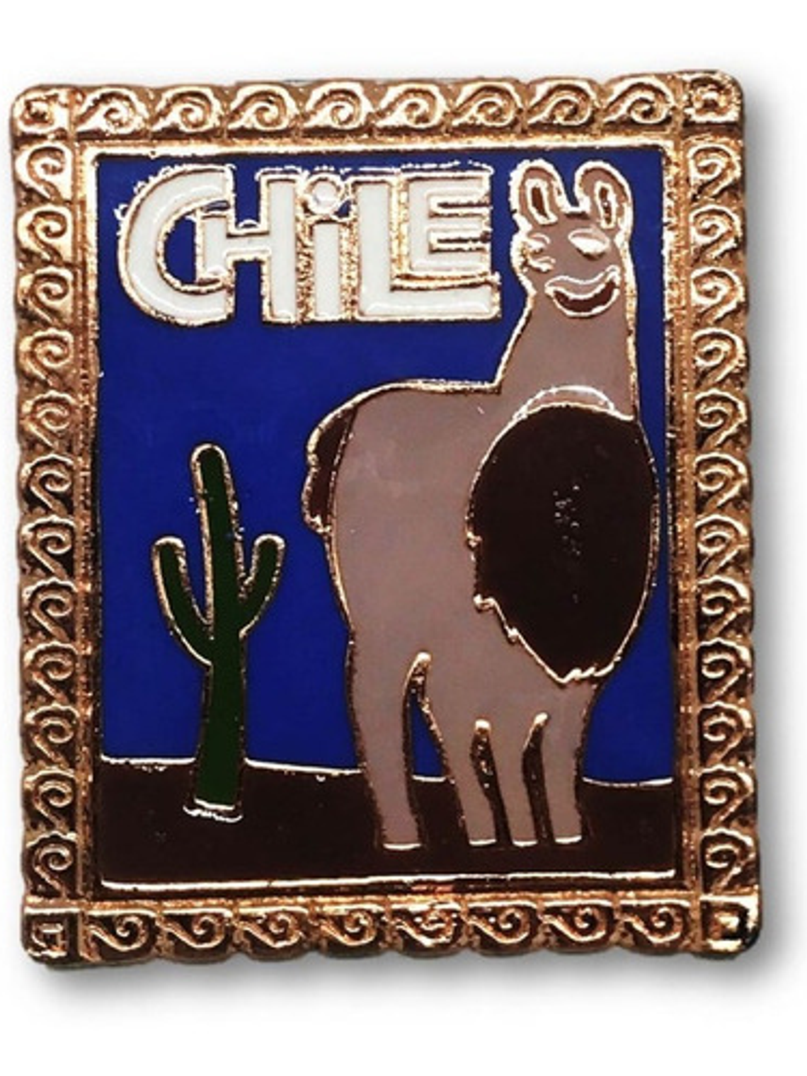 Magnético Llama Chile Cobrizado 1