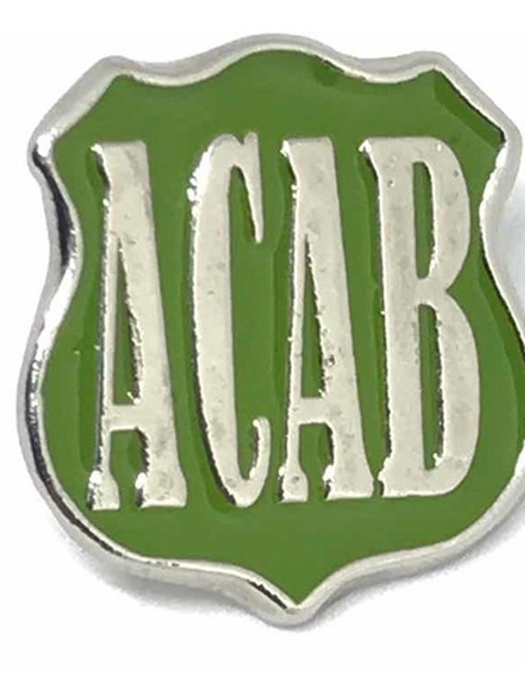 Acab Pin Anti Pacos All Cops Are Bastards Escudo 2