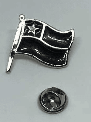 Pin Bandera Negra