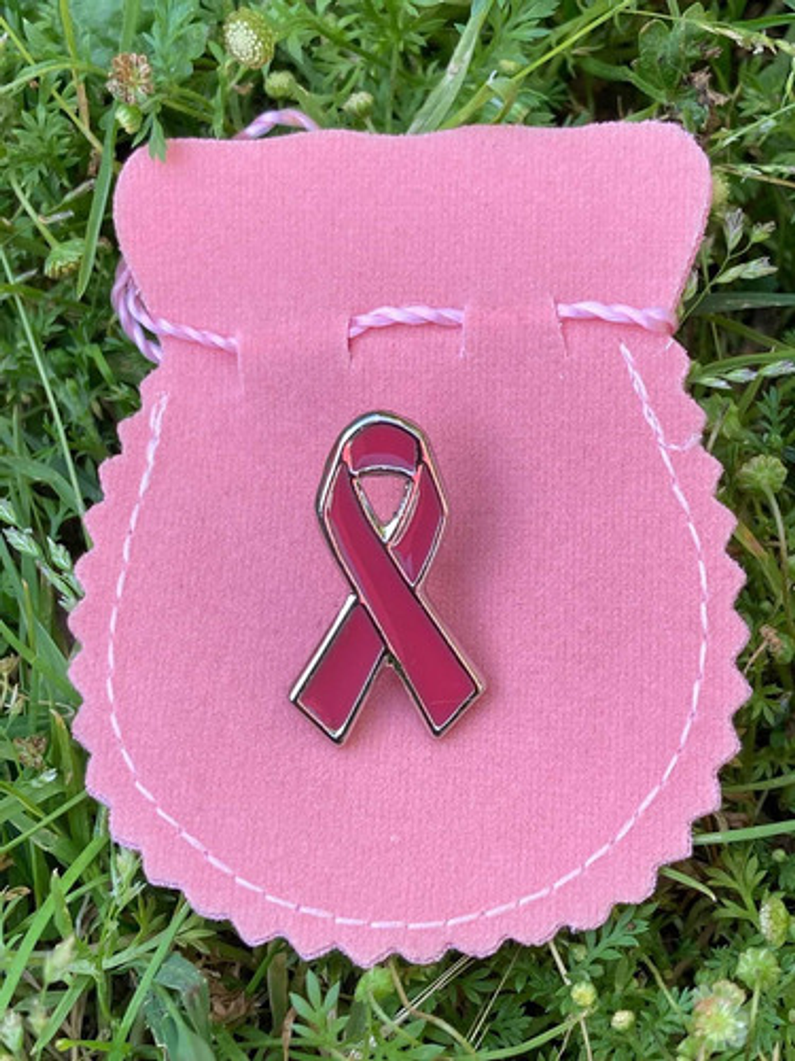 Pin Lazo Rosa, Símbolo De La Lucha Contra El Cancer De Mama 1
