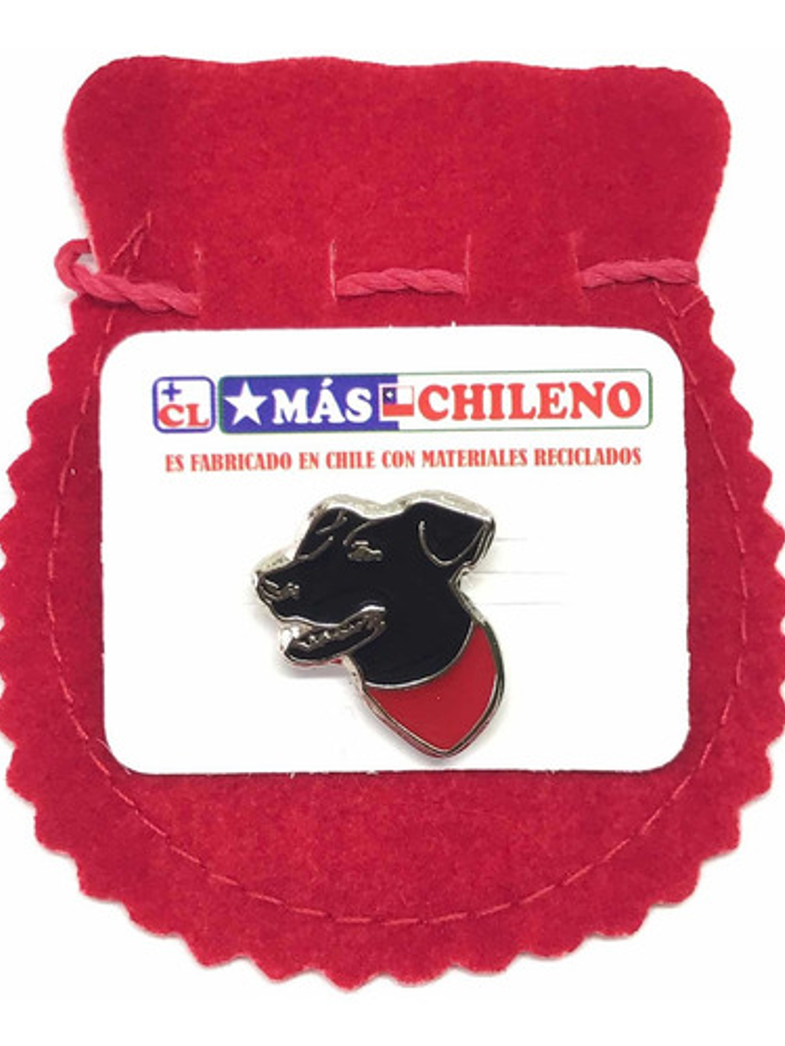 Pin Perro Negro Matapacos (silueta Cabeza) 2