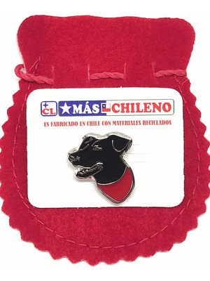 Pin Perro Negro Matapacos (silueta Cabeza)