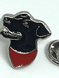 Pin Perro Negro Matapacos (silueta Cabeza) - Miniatura 5