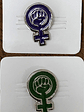 Pin Feminista ( Poder Femenino ) Feminismo Pin Morado - Miniatura 8