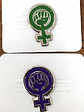 Pin Feminista ( Poder Femenino ) Feminismo Pin Morado - Miniatura 9