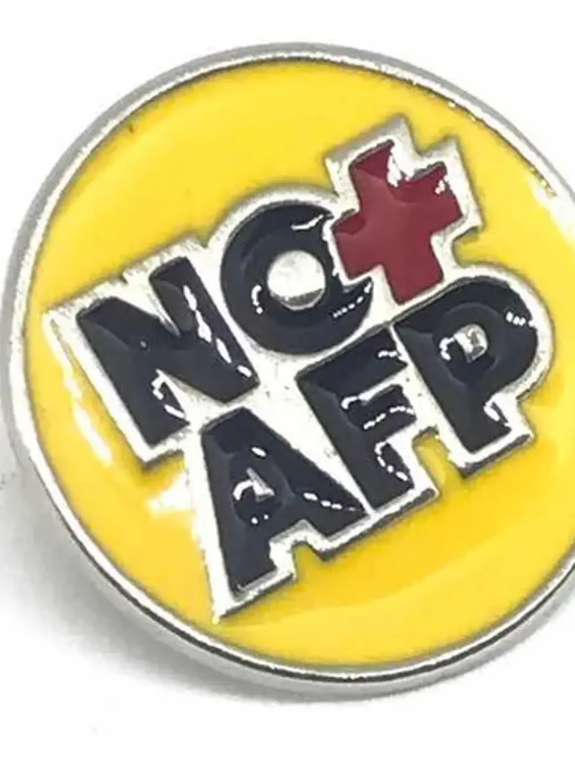 Pin No Más Afp Amarillo (con Detalles En Negro Y Rojo) No Más Afp 1