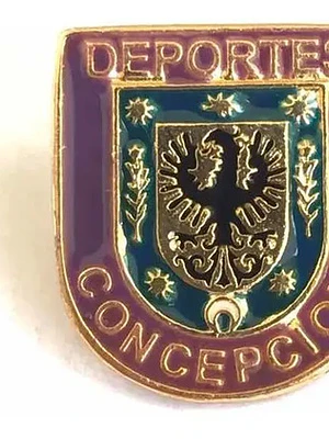 Pin Deportes Concepcion Morado Y Dorado Escudo