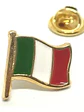 Pin Bandera Italia Pin Bandera Italiana Flameando Verde, Blanco, Rojo, Dorado Bandera Italiana - Miniatura 1