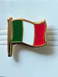 Pin Bandera Italia Pin Bandera Italiana Flameando Verde, Blanco, Rojo, Dorado Bandera Italiana - Miniatura 3