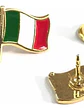 Pin Bandera Italia Pin Bandera Italiana Flameando Verde, Blanco, Rojo, Dorado Bandera Italiana - Miniatura 4