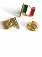 Pin Bandera Italia Pin Bandera Italiana Flameando Verde, Blanco, Rojo, Dorado Bandera Italiana - Miniatura 6