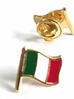 Pin Bandera Italia Pin Bandera Italiana Flameando Verde, Blanco, Rojo, Dorado Bandera Italiana - Miniatura 7