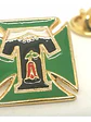 Pin Club De Deportes Temuco Verde, Negro Y Dorado Logo Del Club - Miniatura 1