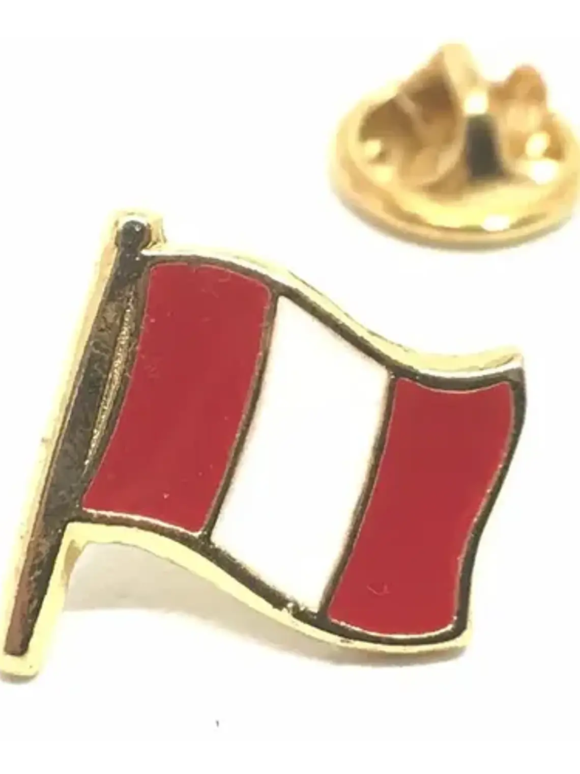 Pin Bandera Perú Rojo Y Blanco Bandera De Perú 1