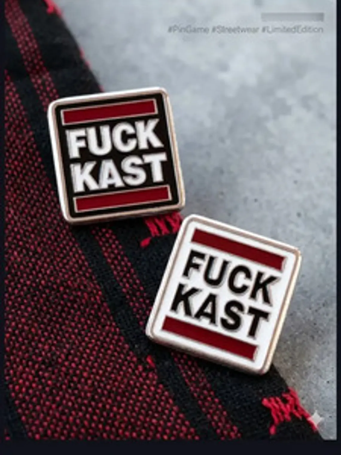 Pin Metálico Fuck Kast Político Anti Kast Chile (run Dmc) 3