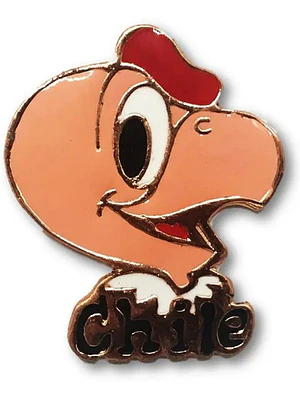 Magnético Condorito Chile (6819) Naranja / Rojo / Blanco / Negro