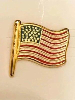 Pin Bandera Estados Unidos Rojo / Blanco / Azul / Dorado Bandera Estados Unidos