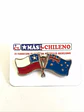 Pin Bandera Chile Y Australia Entrelazadas  Rojo, Blanco, Azul, Dorado Banderas Entrelazadas - Miniatura 6