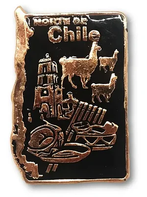 Magnético Norte De Chile Cobrizado