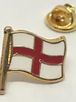 Pin Bandera Inglaterra Blanco Y Rojo Con Borde Dorado Bandera De Inglaterra - Miniatura 1
