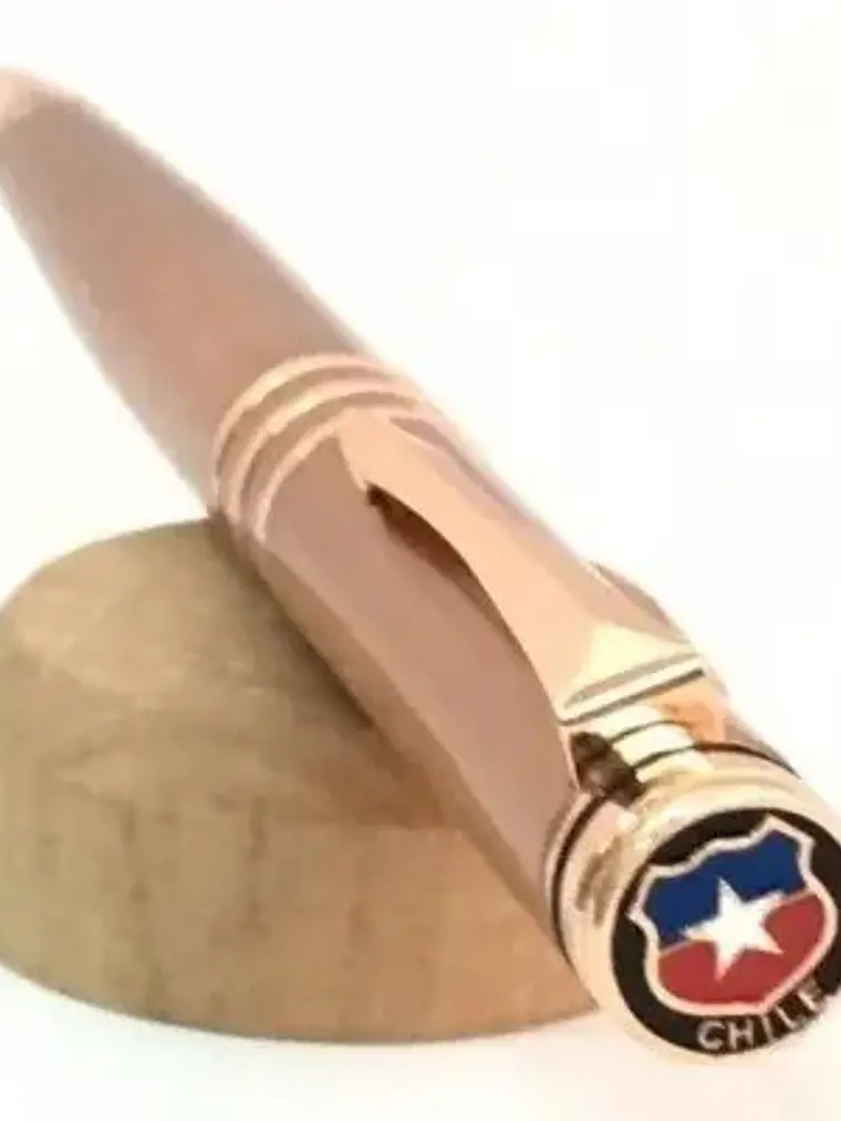 Lápiz Escudo Chile De Cobre En Caja  2