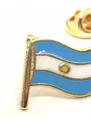 Pin Bandera Argentina Celeste, Blanco, Dorado Bandera Argentina - Miniatura 1