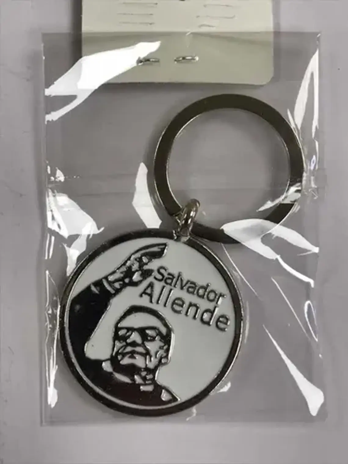 Llavero Salvador Allende Partido Socialista De Chile Plata Y Blanco 1