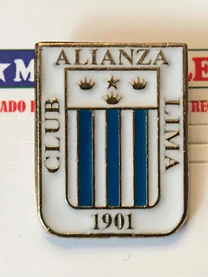 Pin Club Alianza Lima Blanco Y Azul Escudo