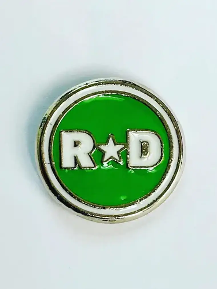 Pin Revolución Democrática Plateado Rd 1