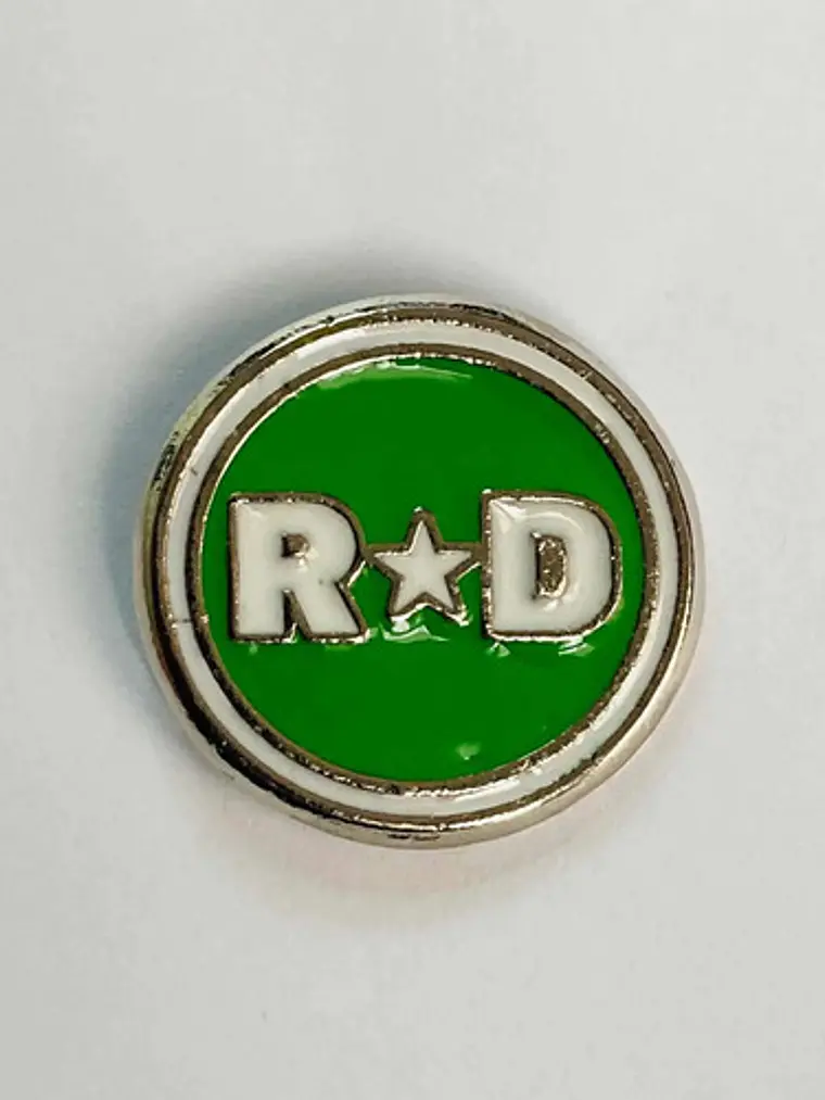 Pin Revolución Democrática Plateado Rd 4