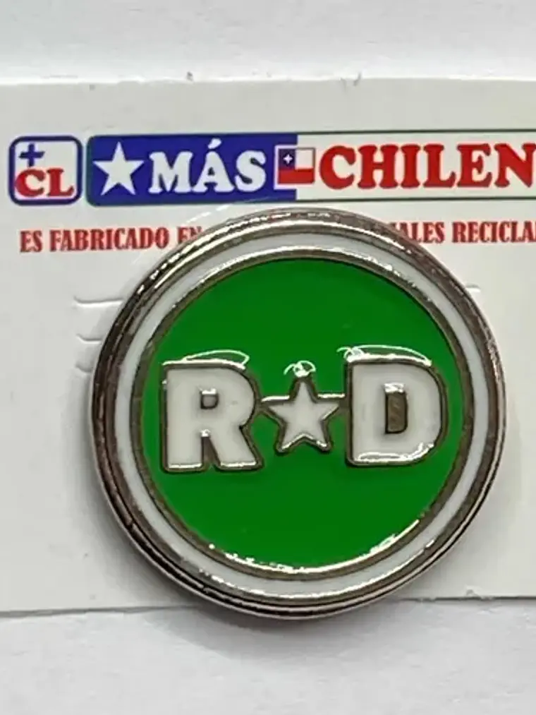 Pin Revolución Democrática Plateado Rd 6