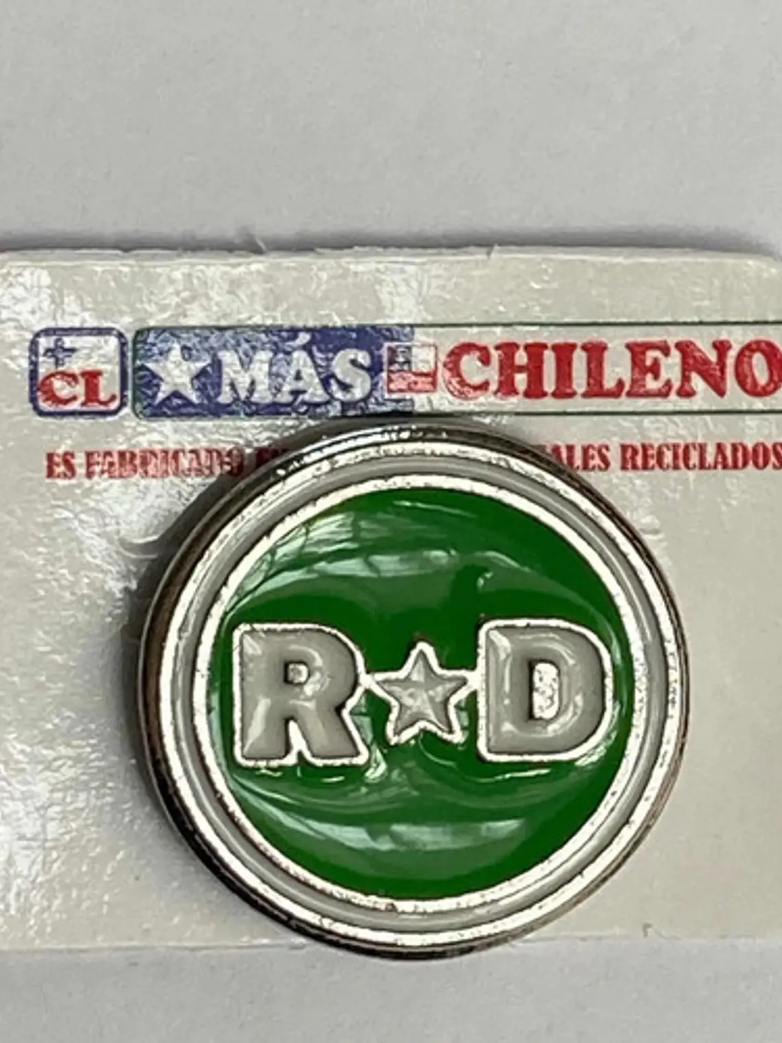 Pin Revolución Democrática Plateado Rd 8