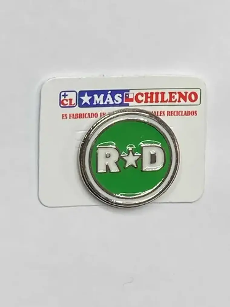 Pin Revolución Democrática Plateado Rd 9