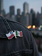 Pin Banderas Entrelazadas Chile Y Mexico Pin 2 Banderas - Miniatura 5