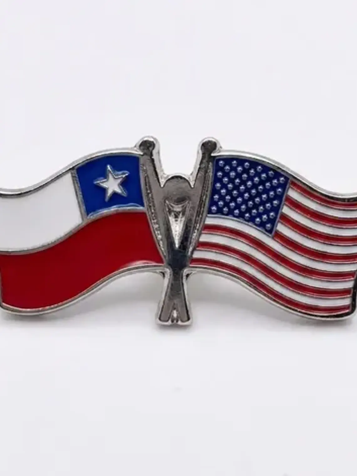 Pin Estados Unidos Y Chile Pin Doble Banderas Entrelazadas 1