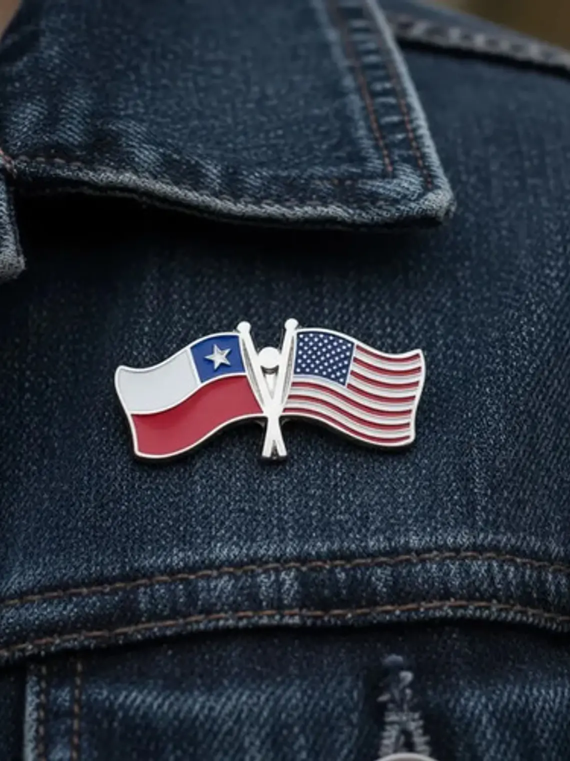 Pin Estados Unidos Y Chile Pin Doble Banderas Entrelazadas 2